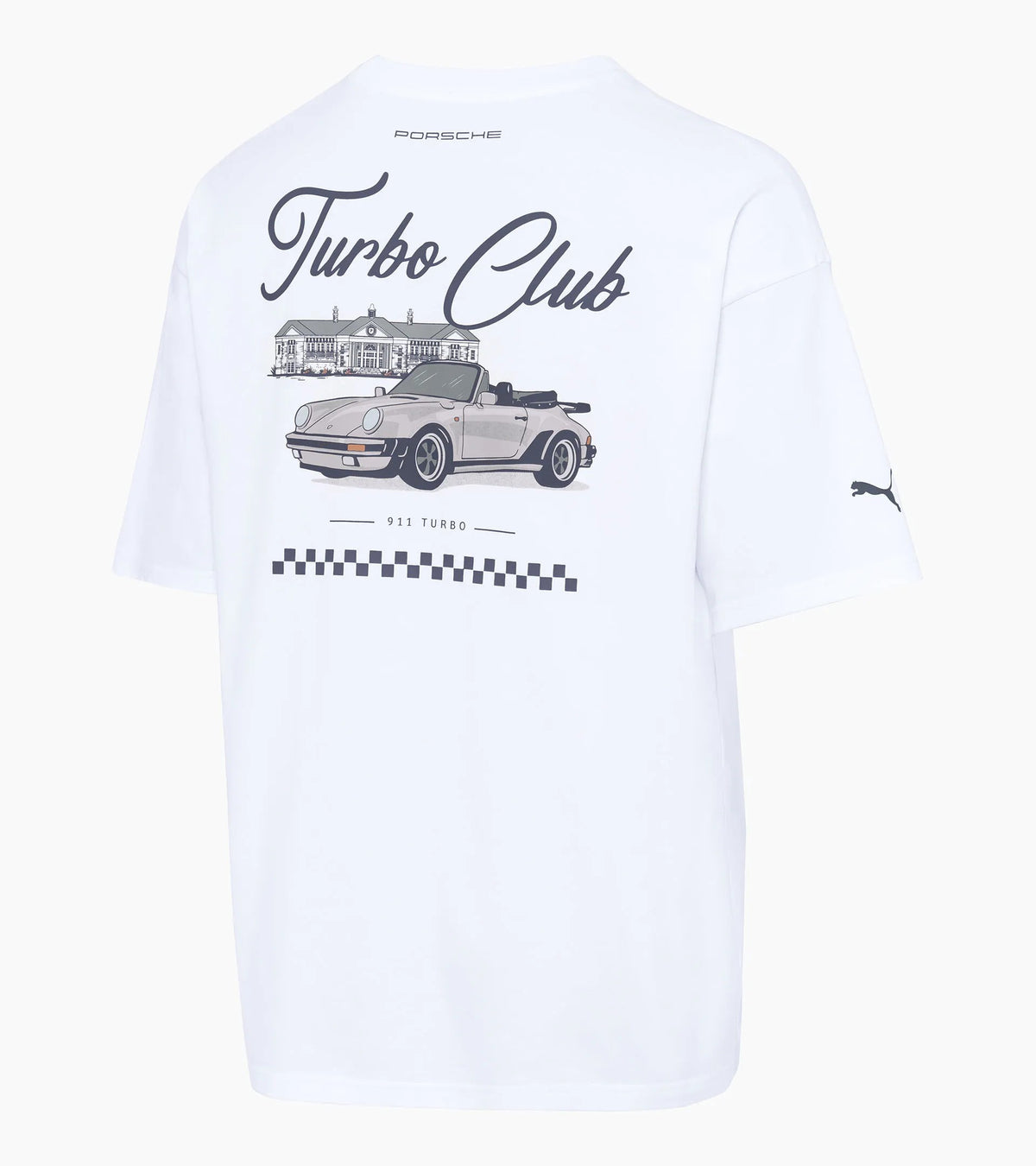 Porsche Turbo Club Back Print Graphic T-Shirt | Porsche Turbo