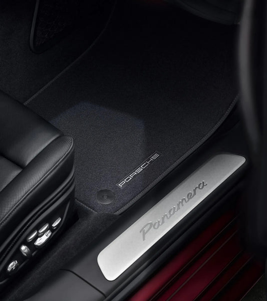 Porsche Floor Mats with Nubuk Edging for 718/911 (987 II & 997 II)