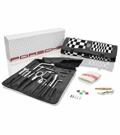 Porsche Assembly Gloves in McLaughlan Red Tartan