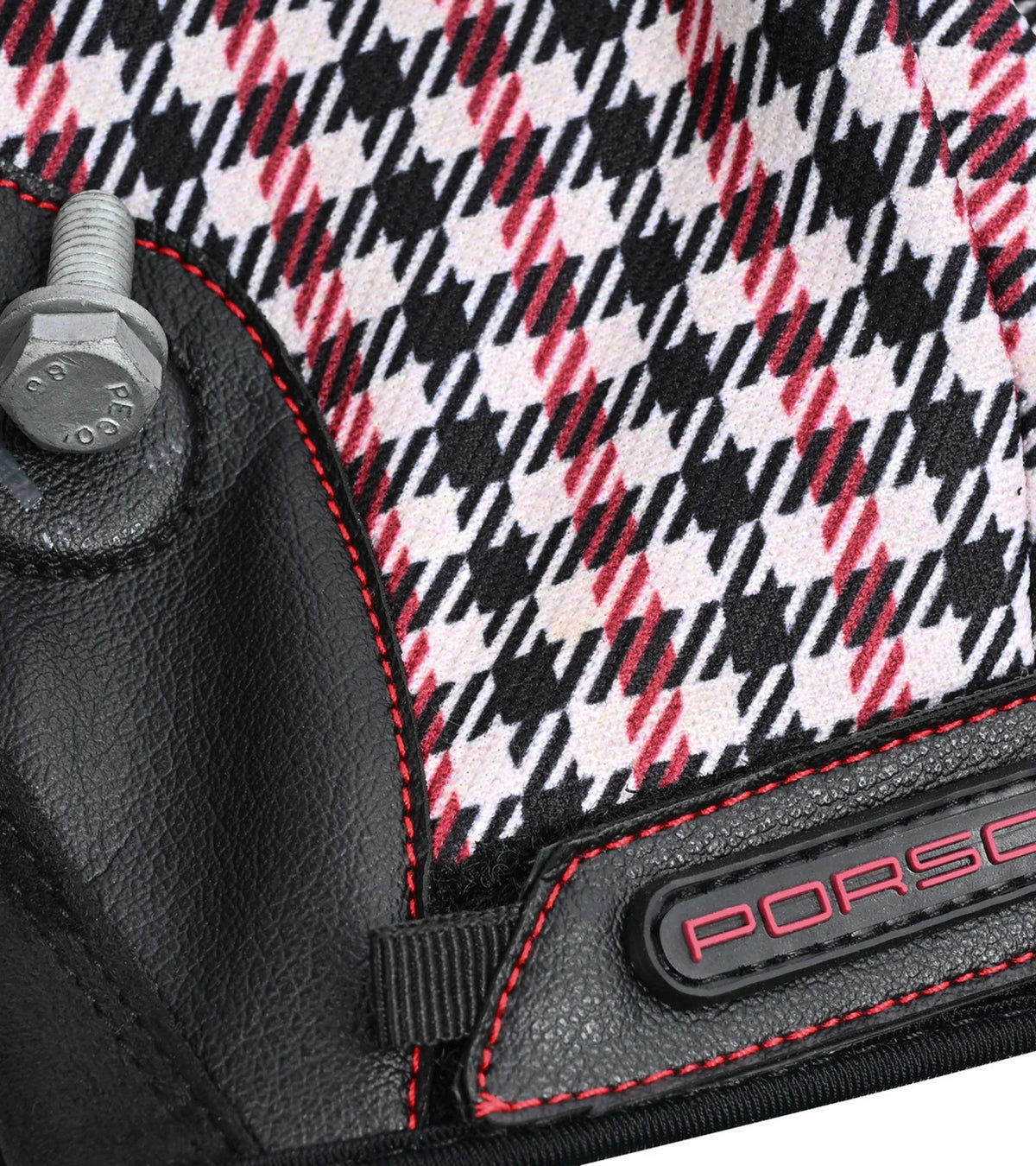 Porsche Classic Assembly Gloves in Red Pepita