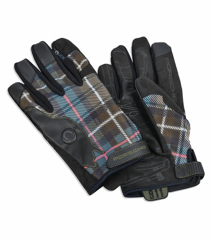 Porsche Assembly Gloves in Dress Mackenzie Green Tartan