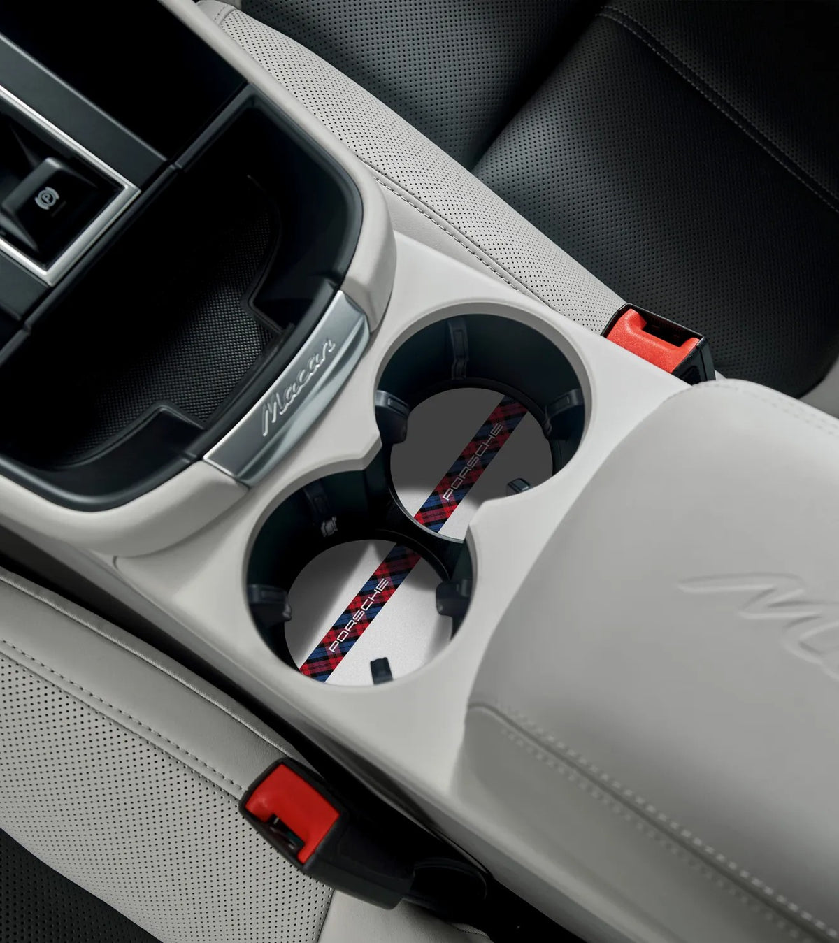 Porsche Car Coasters in Tartan Racing Design