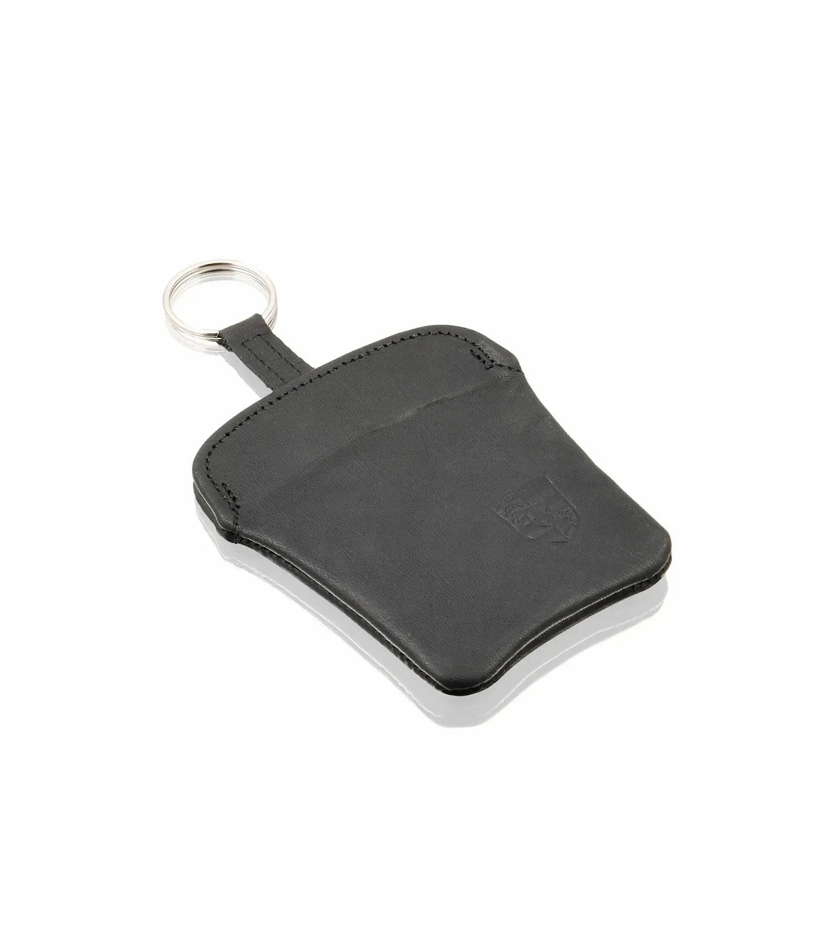 Porsche Classic Leather Key Pouch in Classic Grey