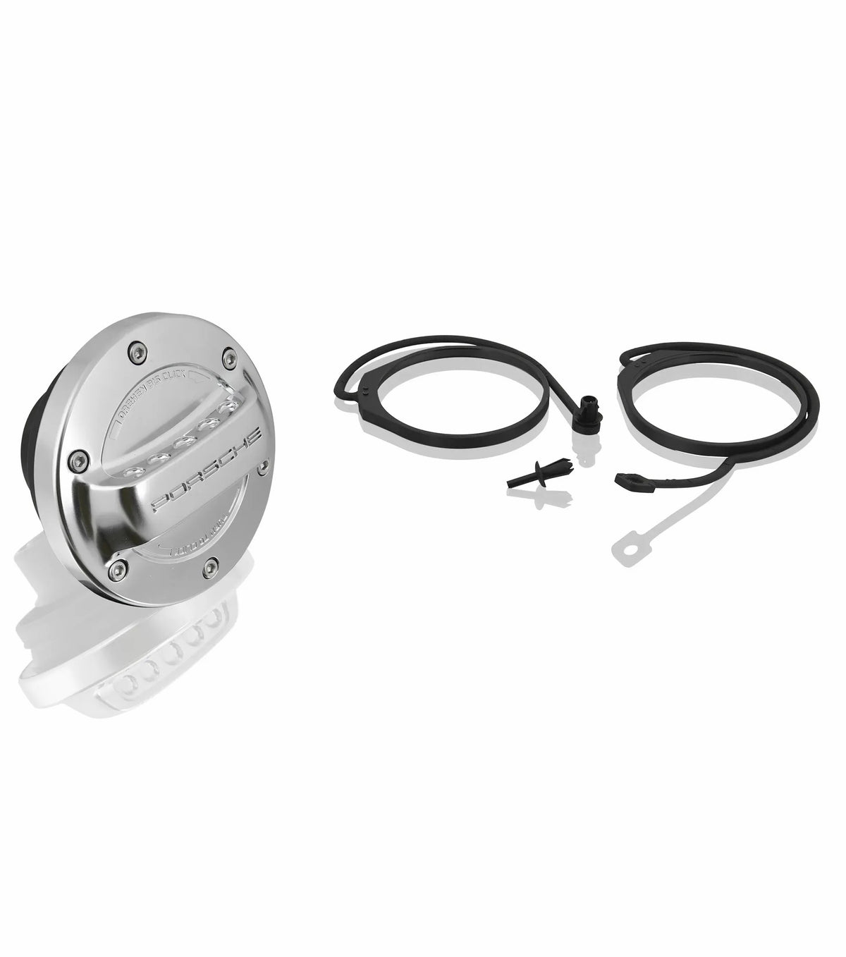 Porsche Fuel Tank Cap in Aluminium Look for 911, Boxster, Cayman and Cayenne