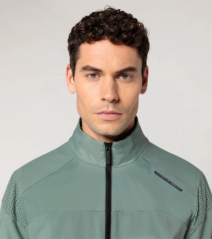 Woven tech jacket