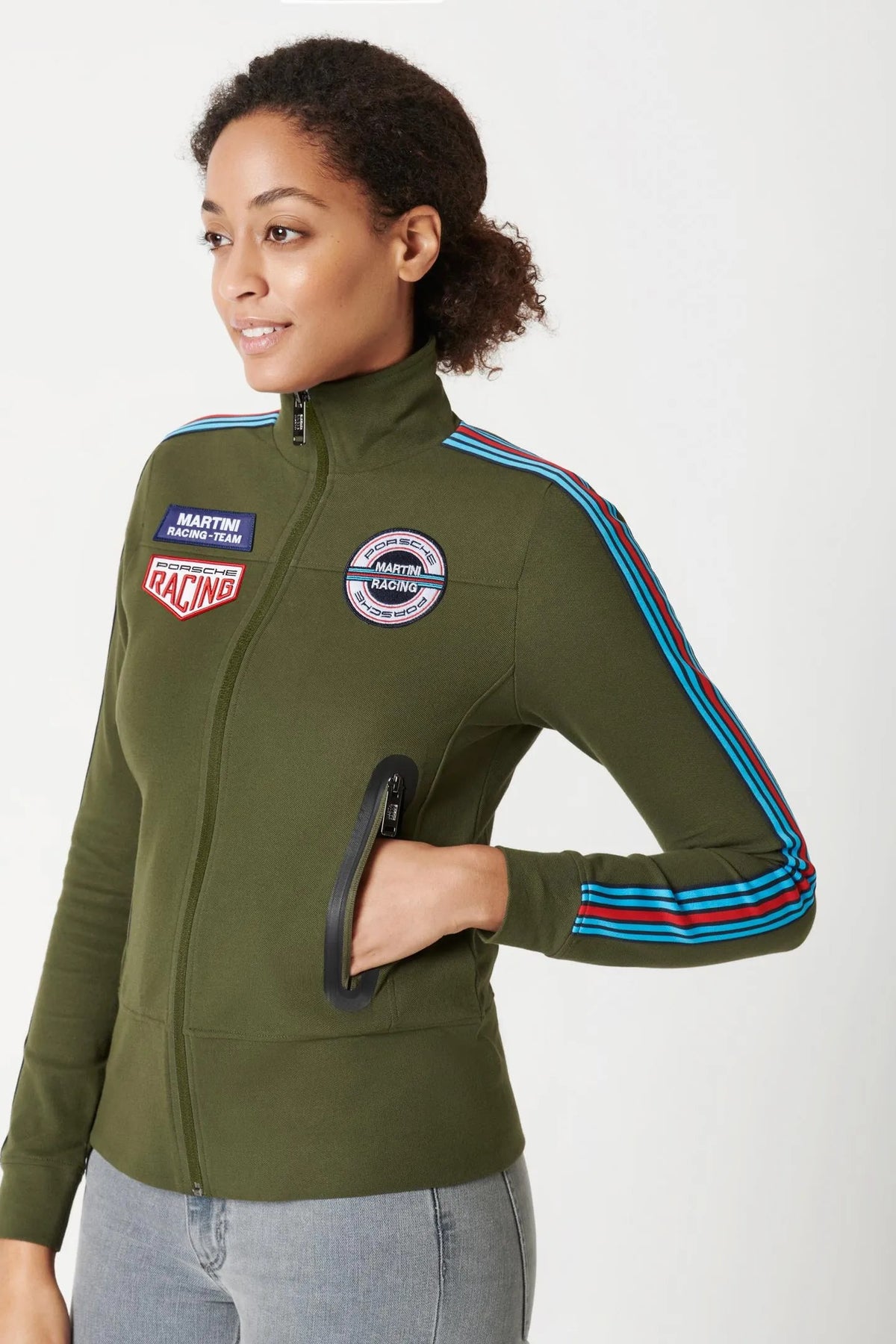 Women's zip-up sweatshirt jacket | MARTINI RACING®