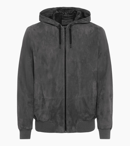 Suede leather jacket