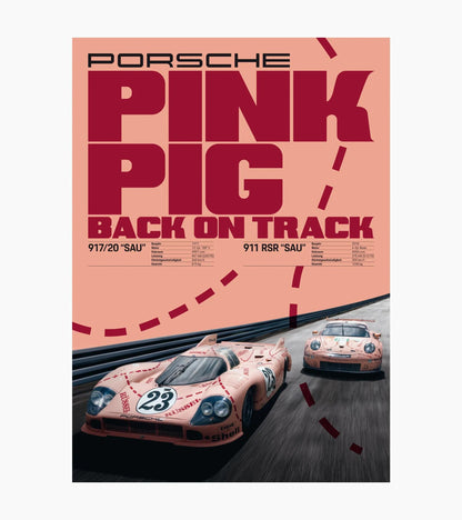 Poster set | 917 Pink Pig